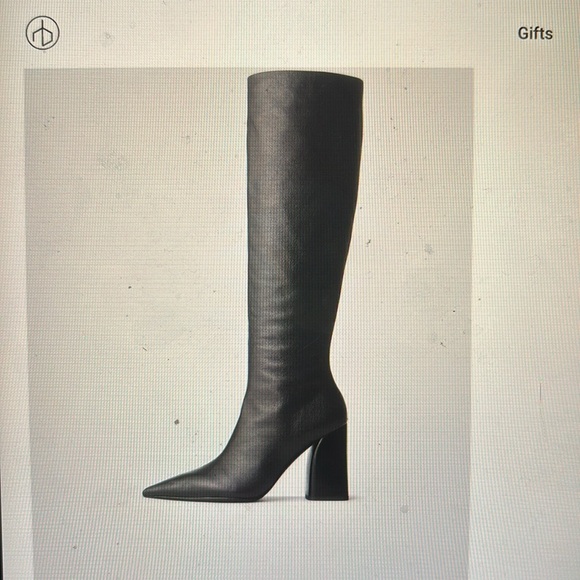 Rag & Bone. Elegant, knee high boots with pointed toe and stable heel. - Picture 7 of 8
